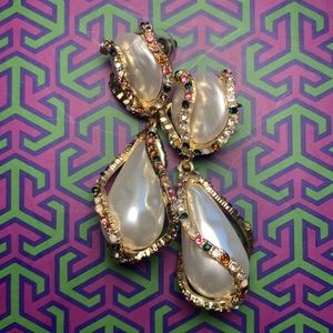 Stunning pearl and colored stones